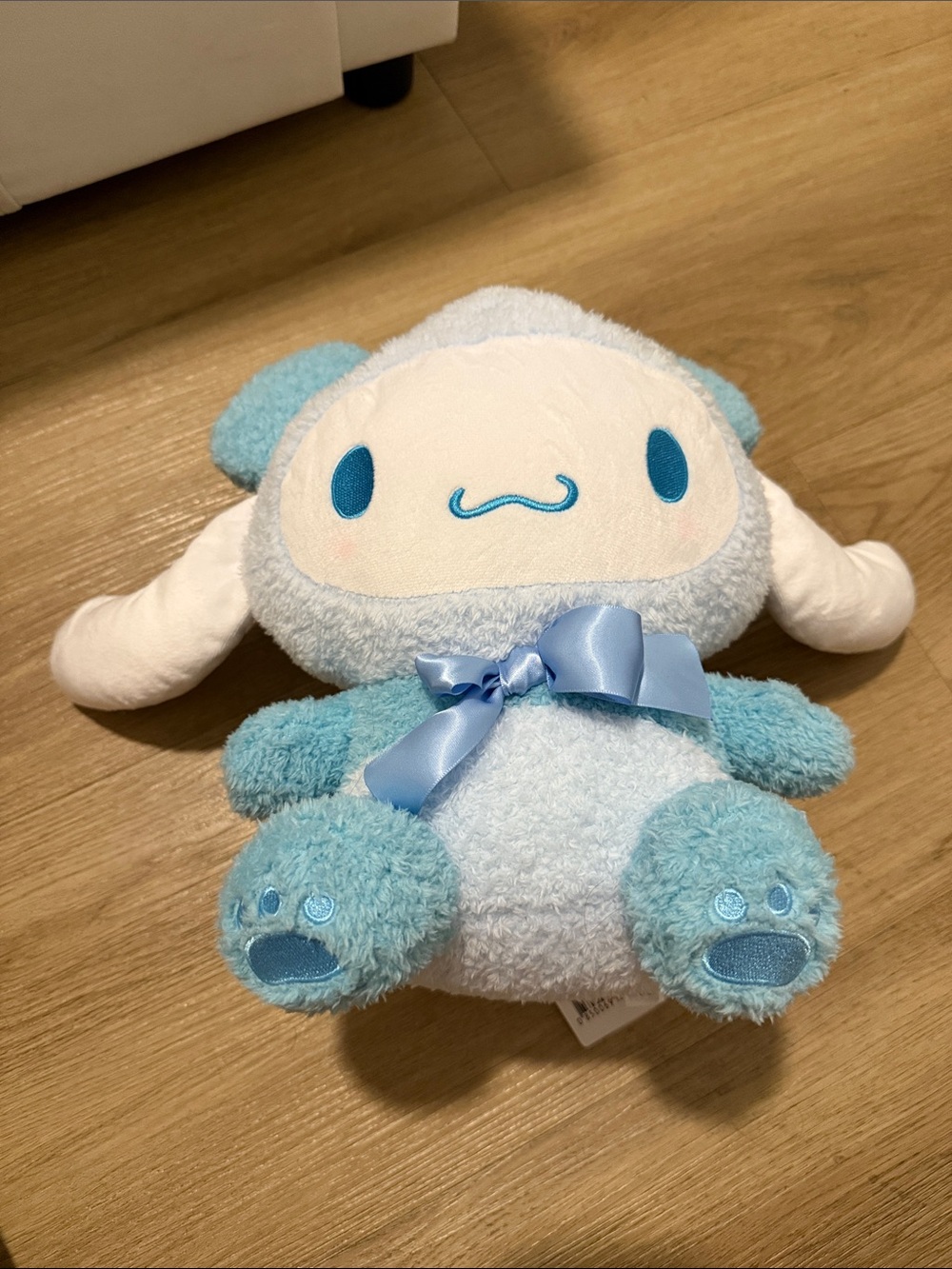 Cinnamoroll Light Blue Plush Character with Satin Bow
